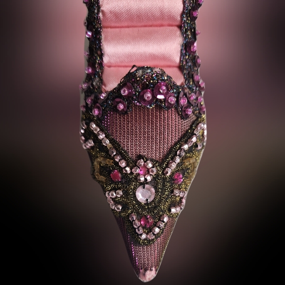 #J28 Fashion Jewelry High Heel Shoe Ring & Necklace Display Stand Organizer - Picture 8 of 14